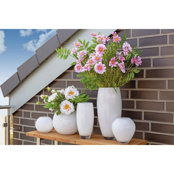Vase – Vernickeltes Eisen, Gehämmertes Design, Handgefertigte Oberfläche - Africa | Fink Living