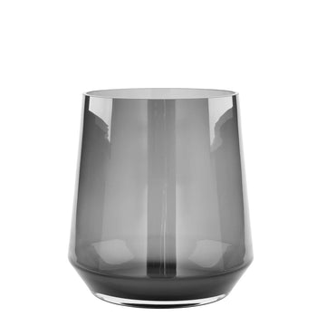 Vase – Graues Glas, Glatt, Vielseitig - Linea | Fink Living