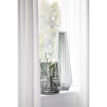 Vase – Graues Glas, Glatt, Vielseitig - Linea | Fink Living