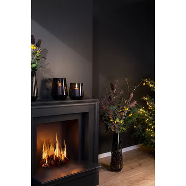 Vase – Graues Glas, Glatt, Vielseitig - Linea | Fink Living