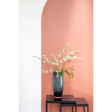 Vase – Vernickeltes Eisen, Gehämmertes Design, Handgefertigte Oberfläche - Africa | Fink Living