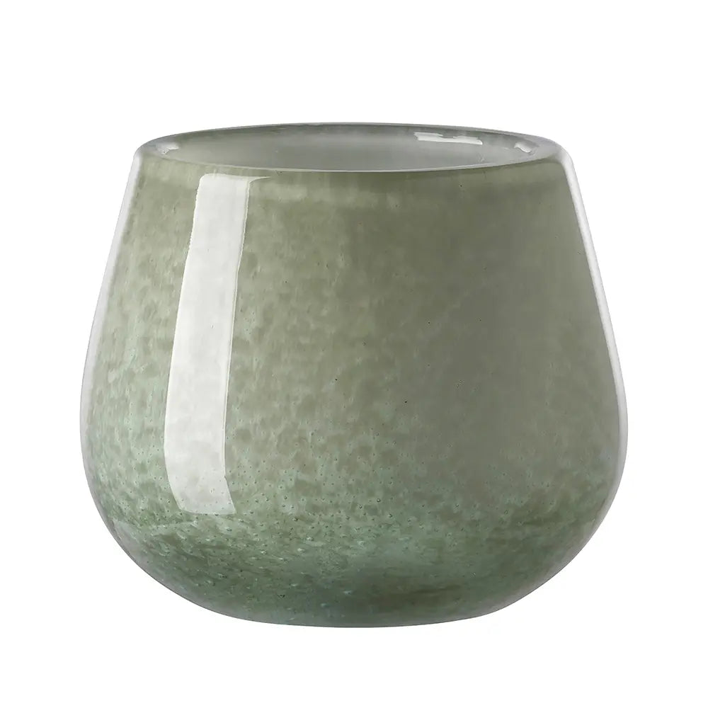 Glasvase Windlicht – Farbverlauf, Strukturdekor, Unikat - Marly | Fink Living