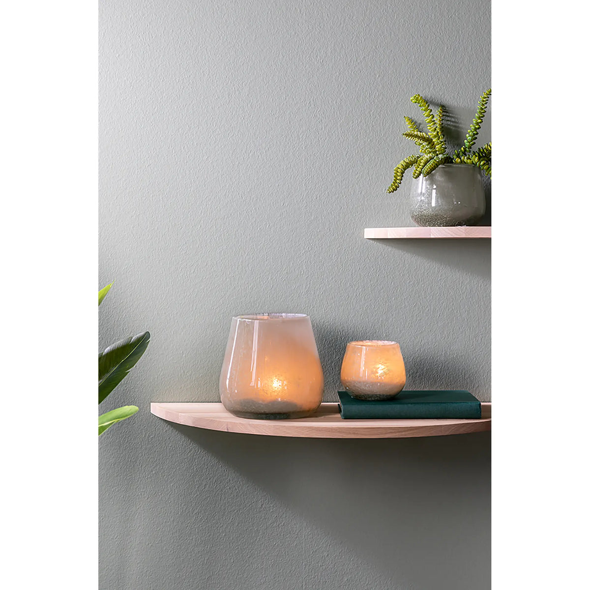 Glasvase Windlicht – Farbverlauf, Strukturdekor, Unikat - Marly | Fink Living