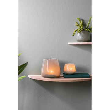 Glasvase Windlicht – Farbverlauf, Strukturdekor, Unikat - Marly | Fink Living
