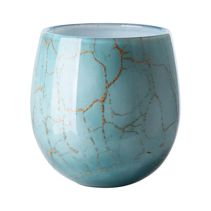 Vase – Goldeinschlüsse Glas, Warme Lichtwirkung, Vielseitige Dekoration - Cosmic | Fink Living