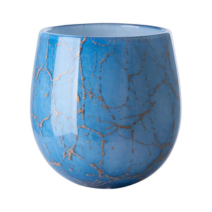 Vase – Goldeinschlüsse Glas, Warme Lichtwirkung, Vielseitige Dekoration - Cosmic | Fink Living