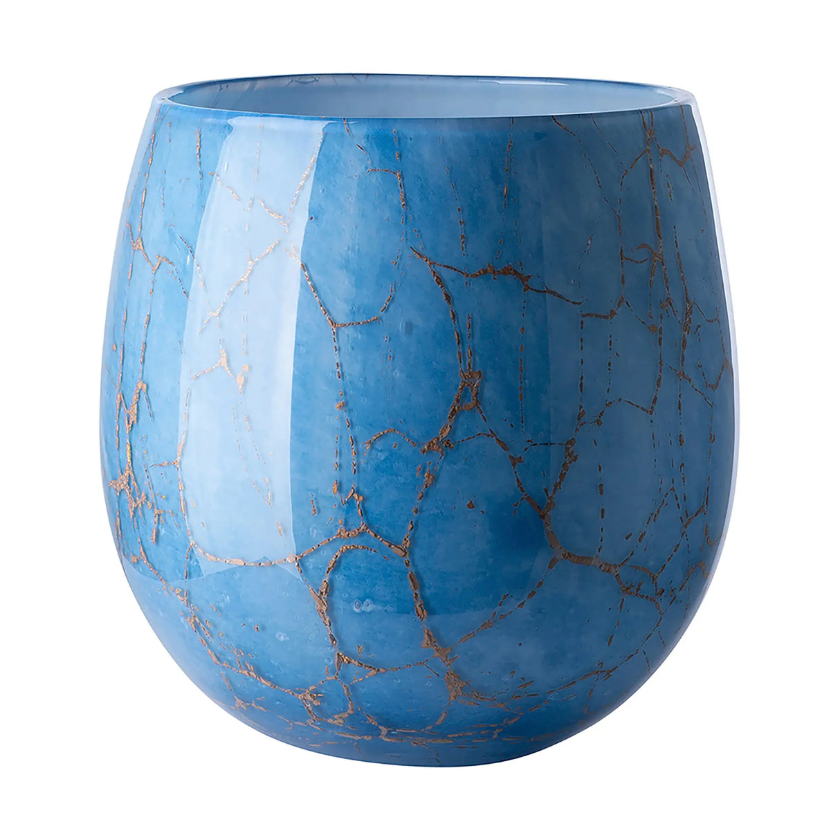 Vase – Goldeinschlüsse Glas, Warme Lichtwirkung, Vielseitige Dekoration - Cosmic | Fink Living