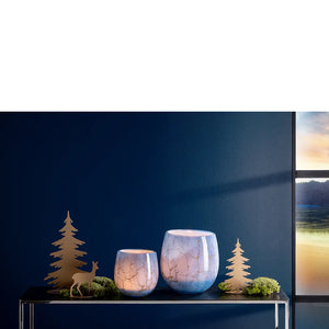 Vase – Goldeinschlüsse Glas, Warme Lichtwirkung, Vielseitige Dekoration - Cosmic | Fink Living