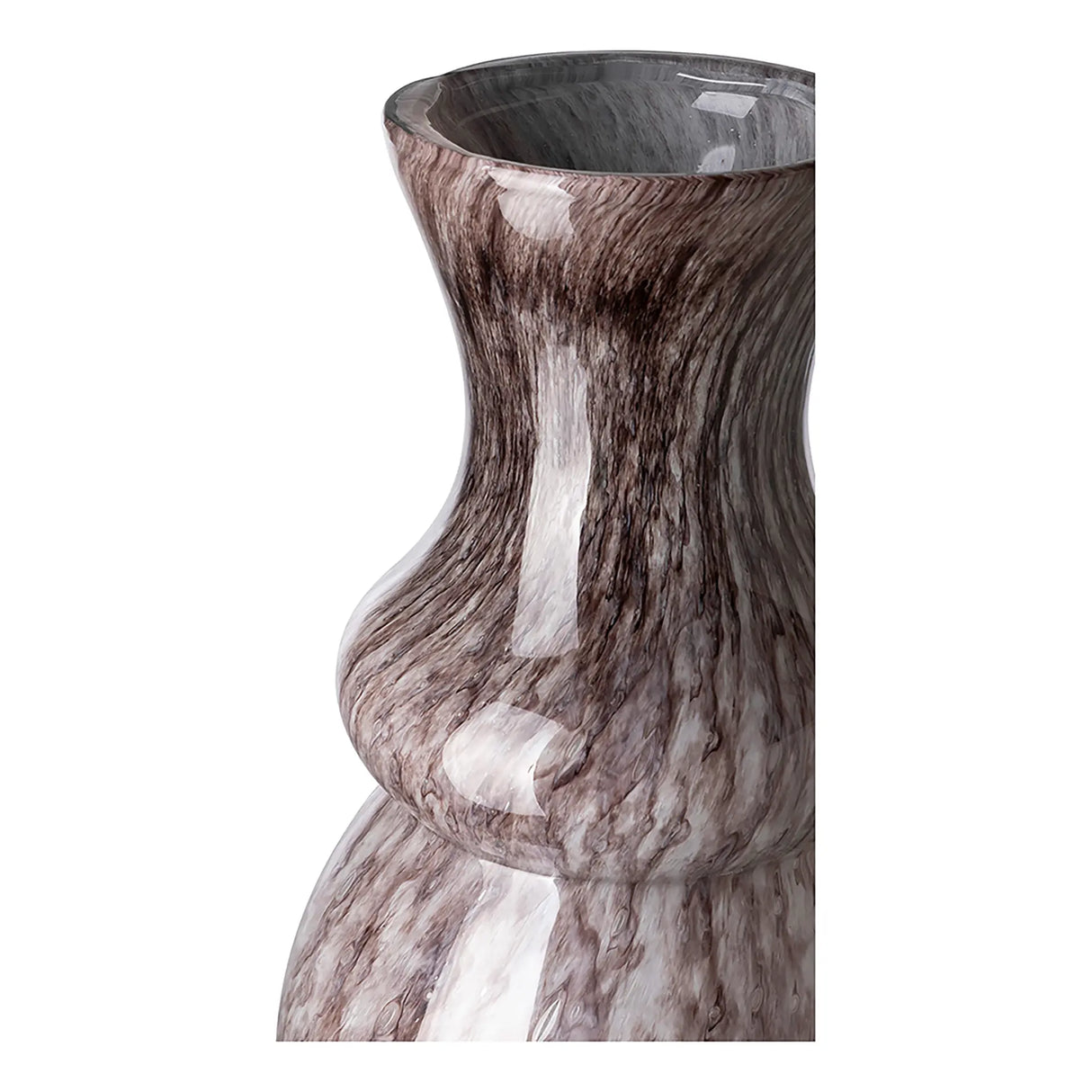 Glasvase – Glattes Design, Zylindrische Form, Glasmaterial, Sand - Ruma | Fink Living