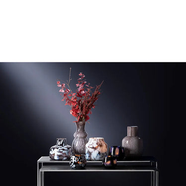 Glasvase – Glattes Design, Zylindrische Form, Glasmaterial, Sand - Ruma | Fink Living