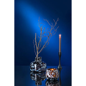 Glasvase – Markantes Muster, Harmonische Farbakzente, Vintage Charakter - Gosy | Fink Living