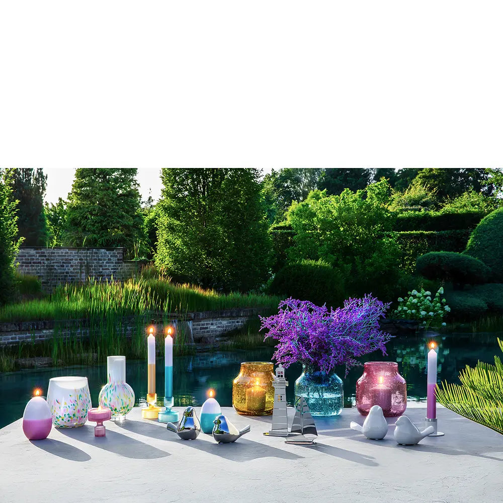 Glasvase Windlicht – Farbglas, Glatt, Zeitlos - Solea | Fink Living