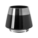 Teelichthalter – Mundgeblasenes Glas, Silberfarbener Rand, Stimmungsvolles Design - Jona | Fink Living