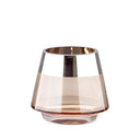 Teelichthalter – Mundgeblasenes Glas, Silberfarbener Rand, Stimmungsvolles Design - Jona | Fink Living