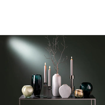 Kerzenständer – Rauchglasoptik, Kristallklar, Elegant - Bodi | Fink Living