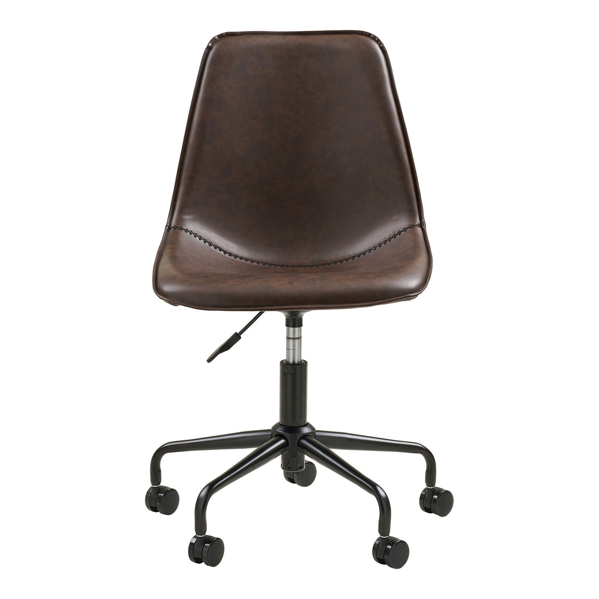 Office Swivel Chair - PU Leather Cover, Swivel, Black Legs - Monaco | House Nordic