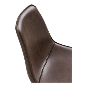 Office Swivel Chair - PU Leather Cover, Swivel, Black Legs - Monaco | House Nordic