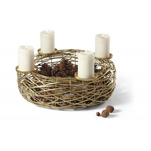 Weihnachtsdekoration – Metall & Glas modernes minimalistisches Design Kerzenhalter-Unterbau – Boschendal | Philippi