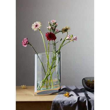 Vase Elliptische Schmale Form & Optischer Doppelboden-Wasserspiegel – Decade | Philippi