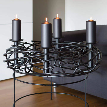 Stumpenkerze – Metallische Optik, Ruhiger Abbrand, Lange Brenndauer - Candle | Fink Living