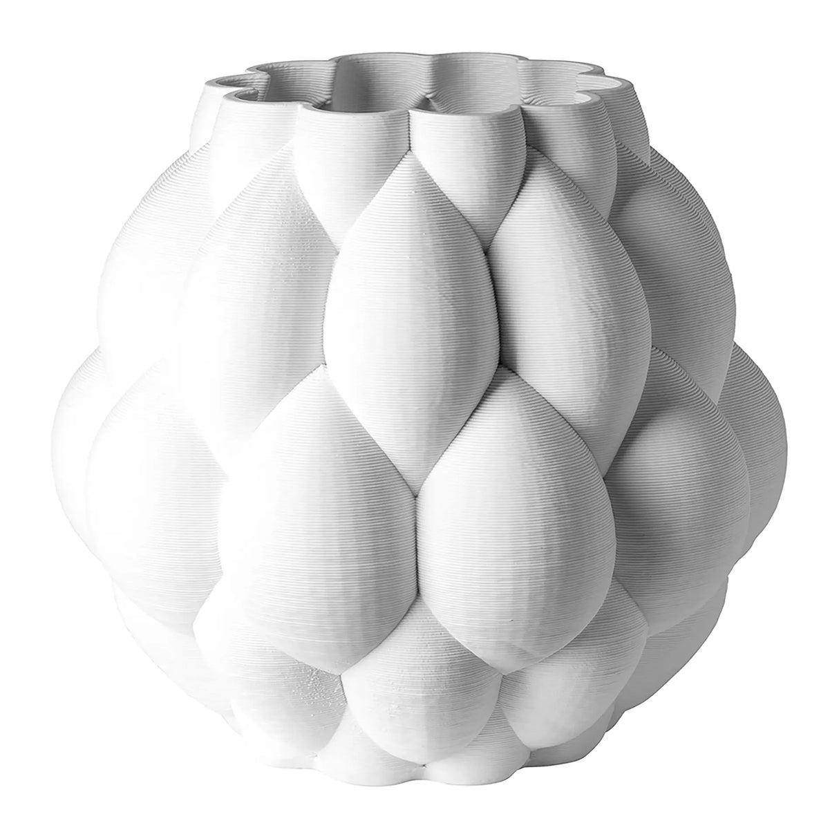 Vase – Feines Porzellan, Strukturierte Fläche, Heller Ton - Molino | Fink Living