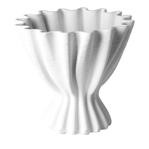 Vase – Feines Porzellan, Strukturierte Fläche, Heller Ton - Janne | Fink Living