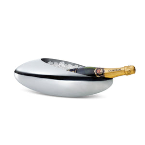 Champagne Cooler & Tulip Vase High-Gloss Polished Stainless Steel, Elegant Design – Cocoon | Philippi