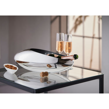 Champagnerkühler & Tulpenvase Hochglanzpolierter Edelstahl, Elegantes Design – Cocoon | Philippi
