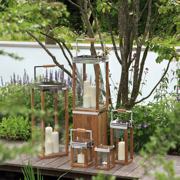 Säule – Teakholz, Edelstahl, Naturdesign - Madeira | Fink Living