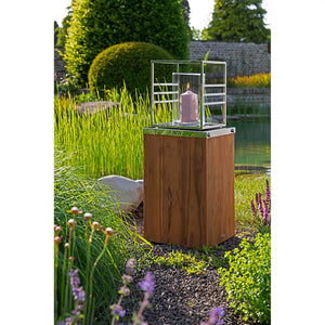 Säule – Teakholz, Edelstahl, Naturdesign - Madeira | Fink Living
