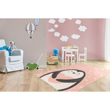 Teppich – Rosa Farbe, Kinder Motiv, Pflegeleicht Material, 150 cm - Australia Gidya | Kayoom
