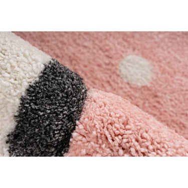 Teppich – Rosa Farbe, Kinder Muster, Pflegeleicht Material, 170 cm - Australia Gidya | Kayoom