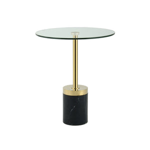 Tisch Glasplatte Marmoroptik - Sockel minimalistisch vielseitig – Lana 125 | Kayoom - Esszett Luxury | Stilvolles Wohnen mit Charakter