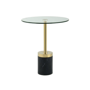 Tisch Glasplatte Marmoroptik - Sockel minimalistisch vielseitig – Lana 125 | Kayoom - Esszett Luxury | Stilvolles Wohnen mit Charakter
