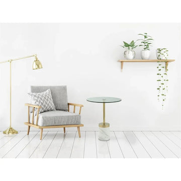 Tisch Glasplatte Marmoroptik - Sockel minimalistisch vielseitig – Lana 125 | Kayoom - Esszett Luxury | Stilvolles Wohnen mit Charakter