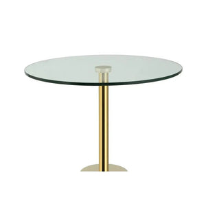 Tisch Glasplatte Marmoroptik - Sockel minimalistisch vielseitig – Lana 125 | Kayoom - Esszett Luxury | Stilvolles Wohnen mit Charakter