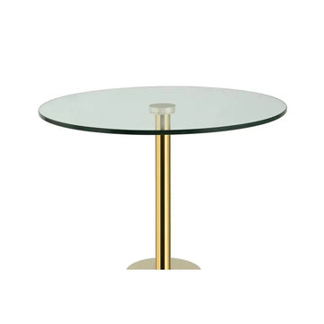 Tisch Glasplatte Marmoroptik - Sockel minimalistisch vielseitig – Lana 125 | Kayoom - Esszett Luxury | Stilvolles Wohnen mit Charakter