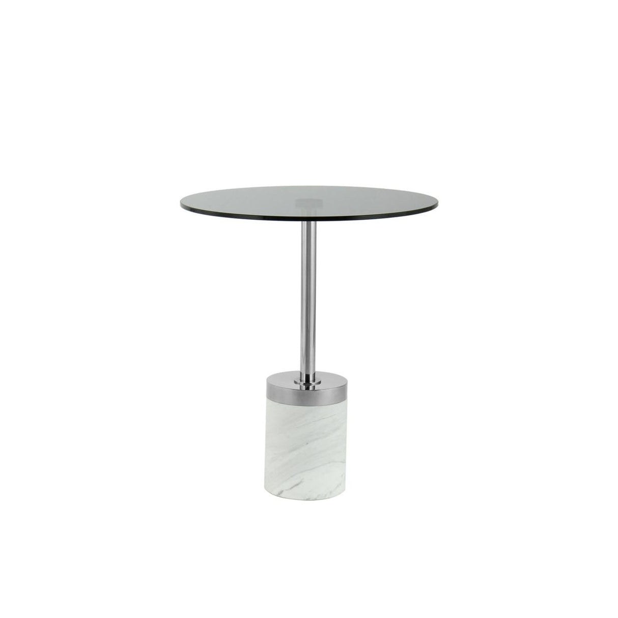Tisch mit Glasplatte Metallgestell Marmorsockel – Lana 125 | Kayoom - Esszett Luxury | Stilvolles Wohnen mit Charakter
