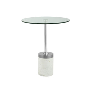 Tisch Glasplatte Marmoroptik - Sockel minimalistisch, vielseitig – Lana 125 | Kayoom - Esszett Luxury | Stilvolles Wohnen mit Charakter