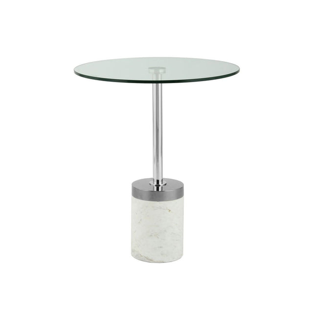 Tisch Glasplatte Marmoroptik - Sockel minimalistisch, vielseitig – Lana 125 | Kayoom - Esszett Luxury | Stilvolles Wohnen mit Charakter