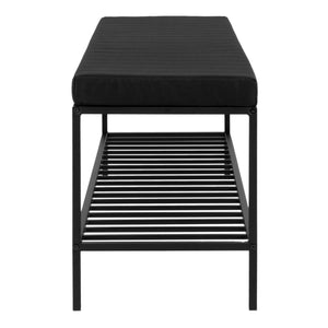 Integrierte Ablage, Weich Gepolstert, Schwarzes Metallgestell - Vita | House Nordic