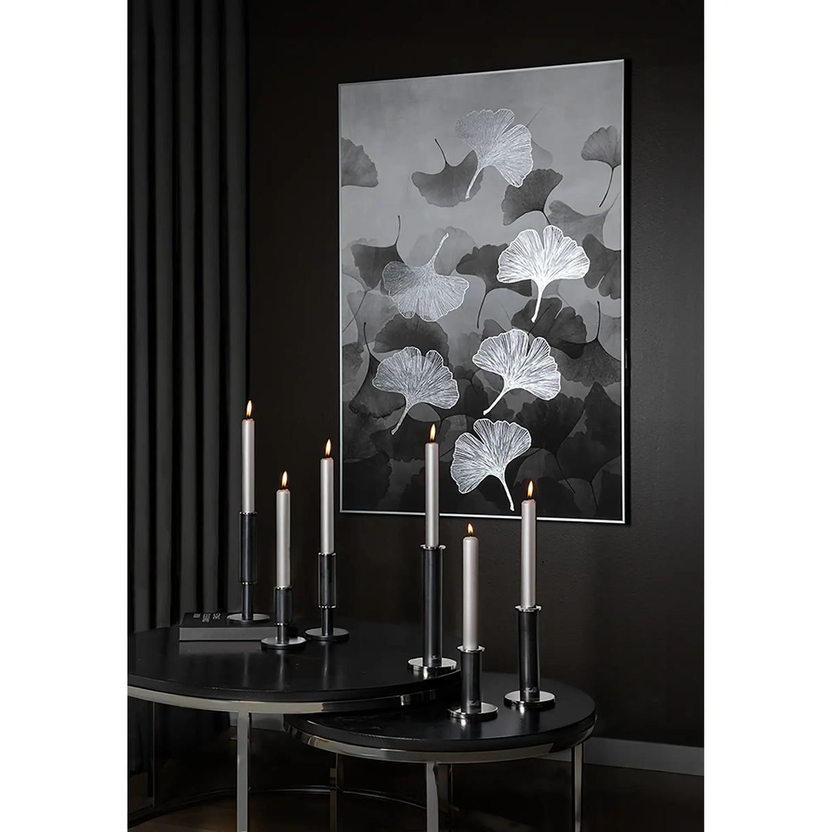 Kerzenständer – Nickeloptik, Stahl, Modern - Ritmo | Fink Living