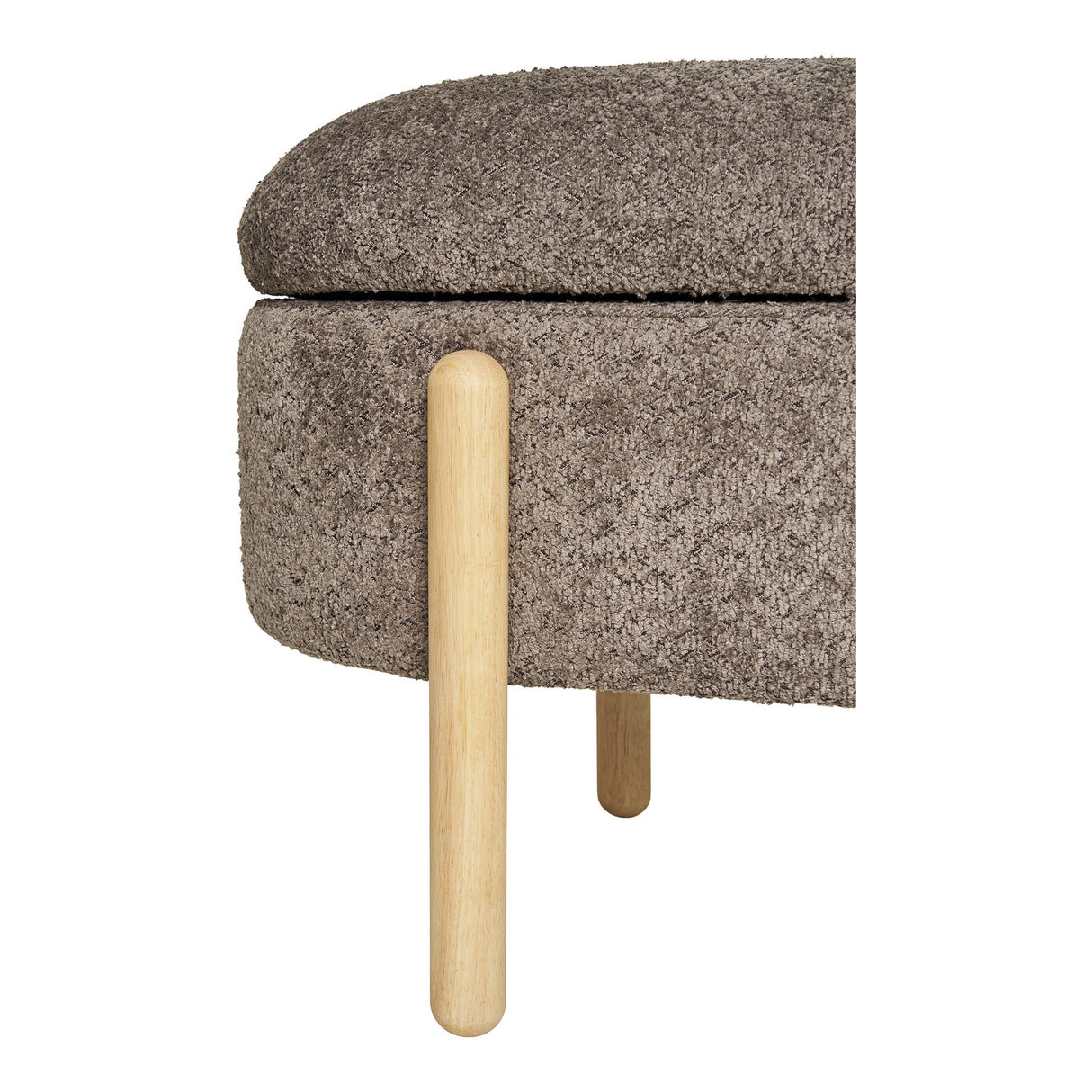 Sitzbank – Braun, Stauraum, Naturholzbeine - Branca | House Nordic