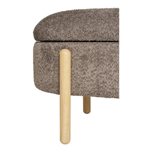 Sitzbank – Braun, Stauraum, Naturholzbeine - Branca | House Nordic