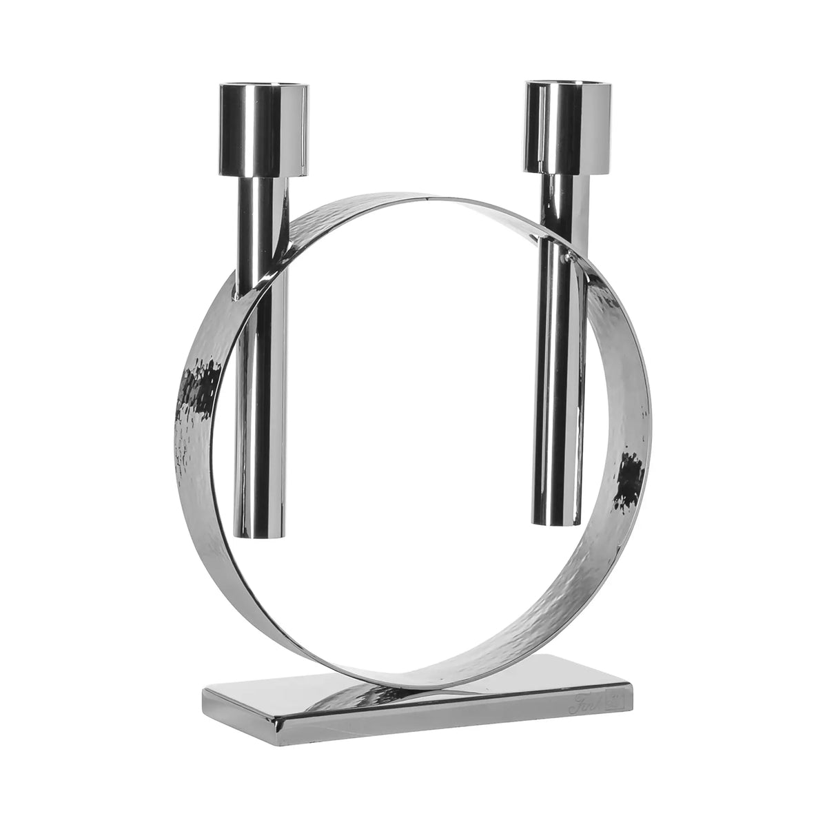 Kerzenständer – Skulpturales Design, Kreisform, Glanzoptik - Carpio | Fink Living