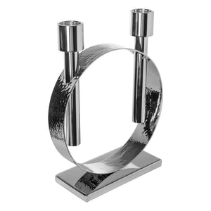 Kerzenständer – Skulpturales Design, Kreisform, Glanzoptik - Carpio | Fink Living