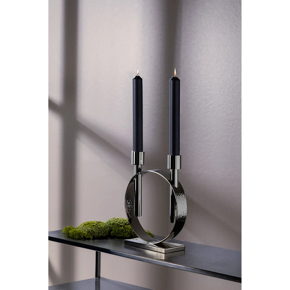 Kerzenständer – Skulpturales Design, Kreisform, Glanzoptik - Carpio | Fink Living
