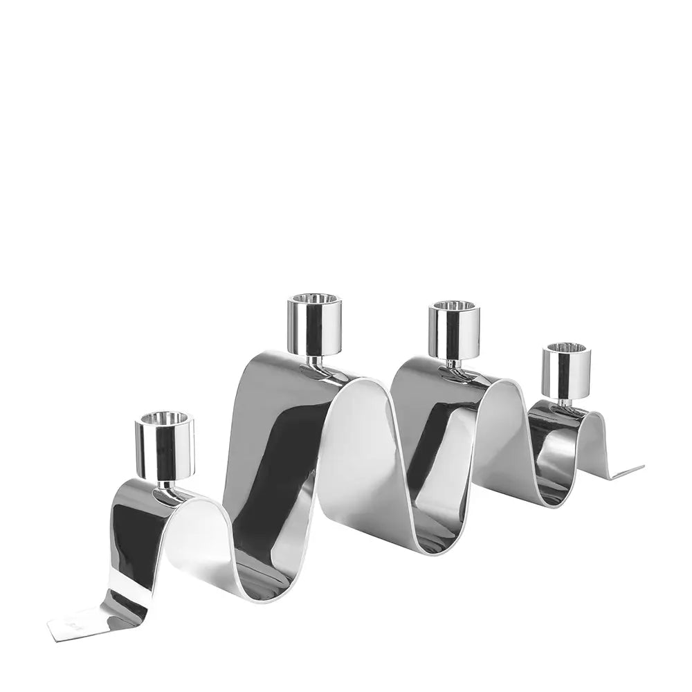 Kerzenhalter – Geschwungene Form, Skulpturales Design, Glanzoptik - Hilara | Fink Living