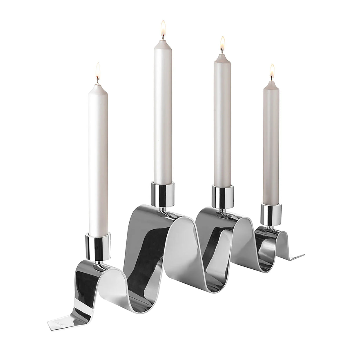 Kerzenhalter – Geschwungene Form, Skulpturales Design, Glanzoptik - Hilara | Fink Living