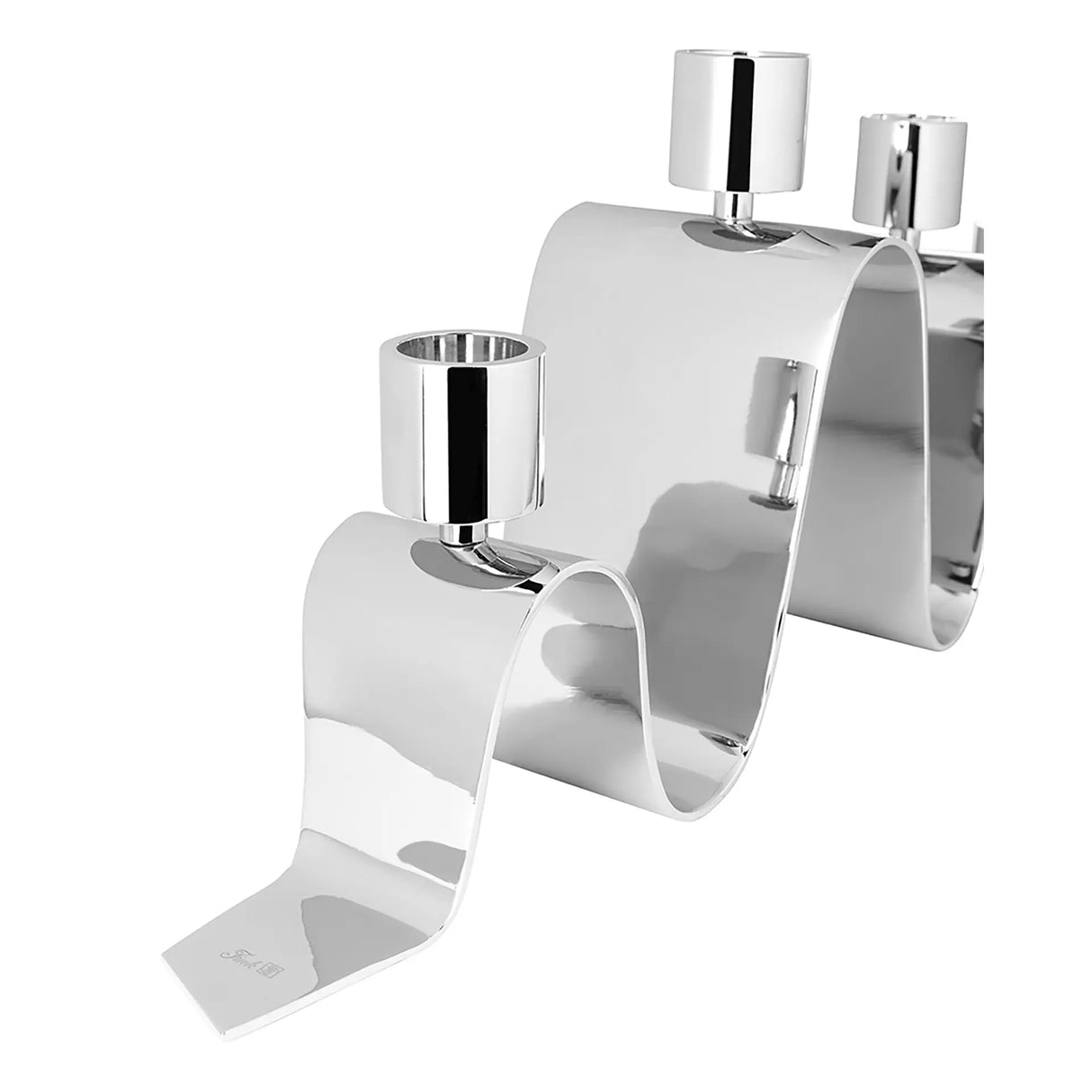 Kerzenhalter – Geschwungene Form, Skulpturales Design, Glanzoptik - Hilara | Fink Living